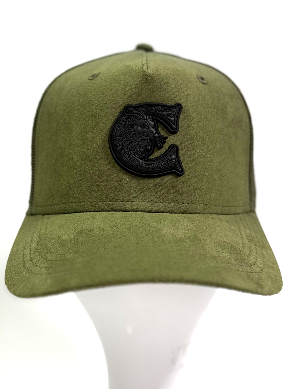Choppers Badge Green Suede
