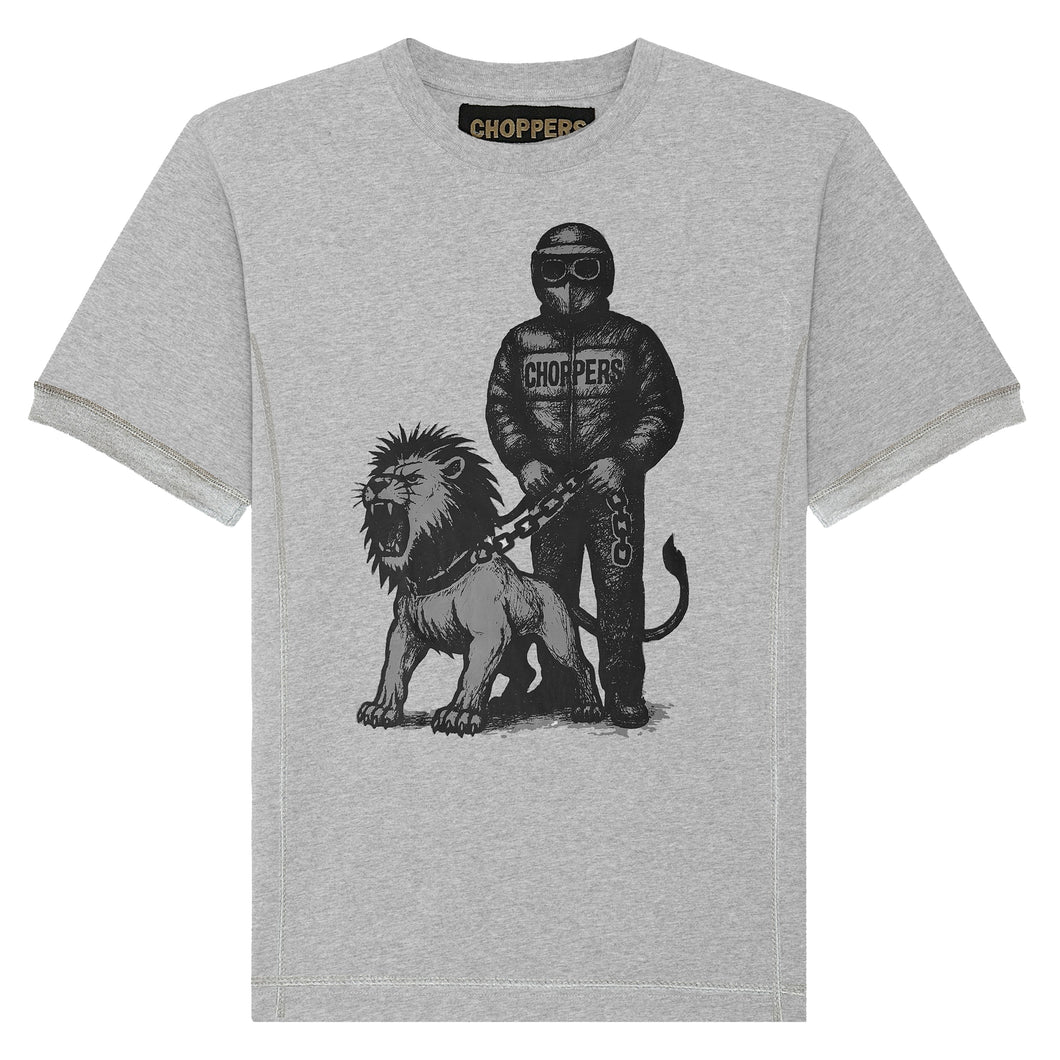 Choppers Lion Marl Grey T-Shirt - Coming Soon