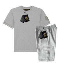 Load image into Gallery viewer, Choppers Marl Grey Logo Shorts &amp; T Set
