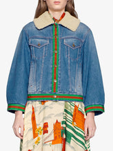 Load image into Gallery viewer, Gucci  Denim jacket with shearling
