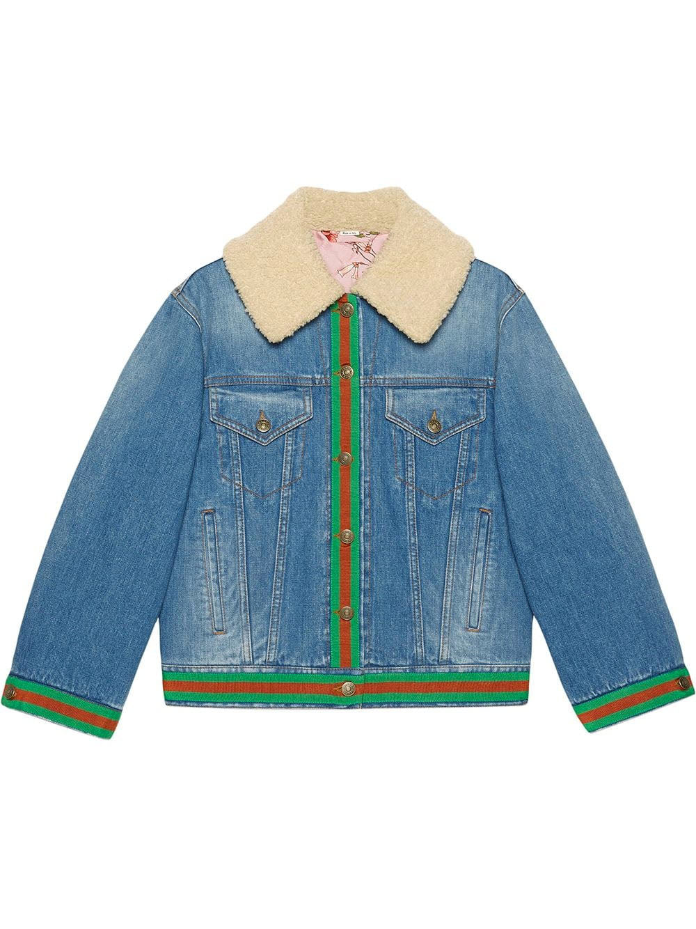 Gucci  Denim jacket with shearling