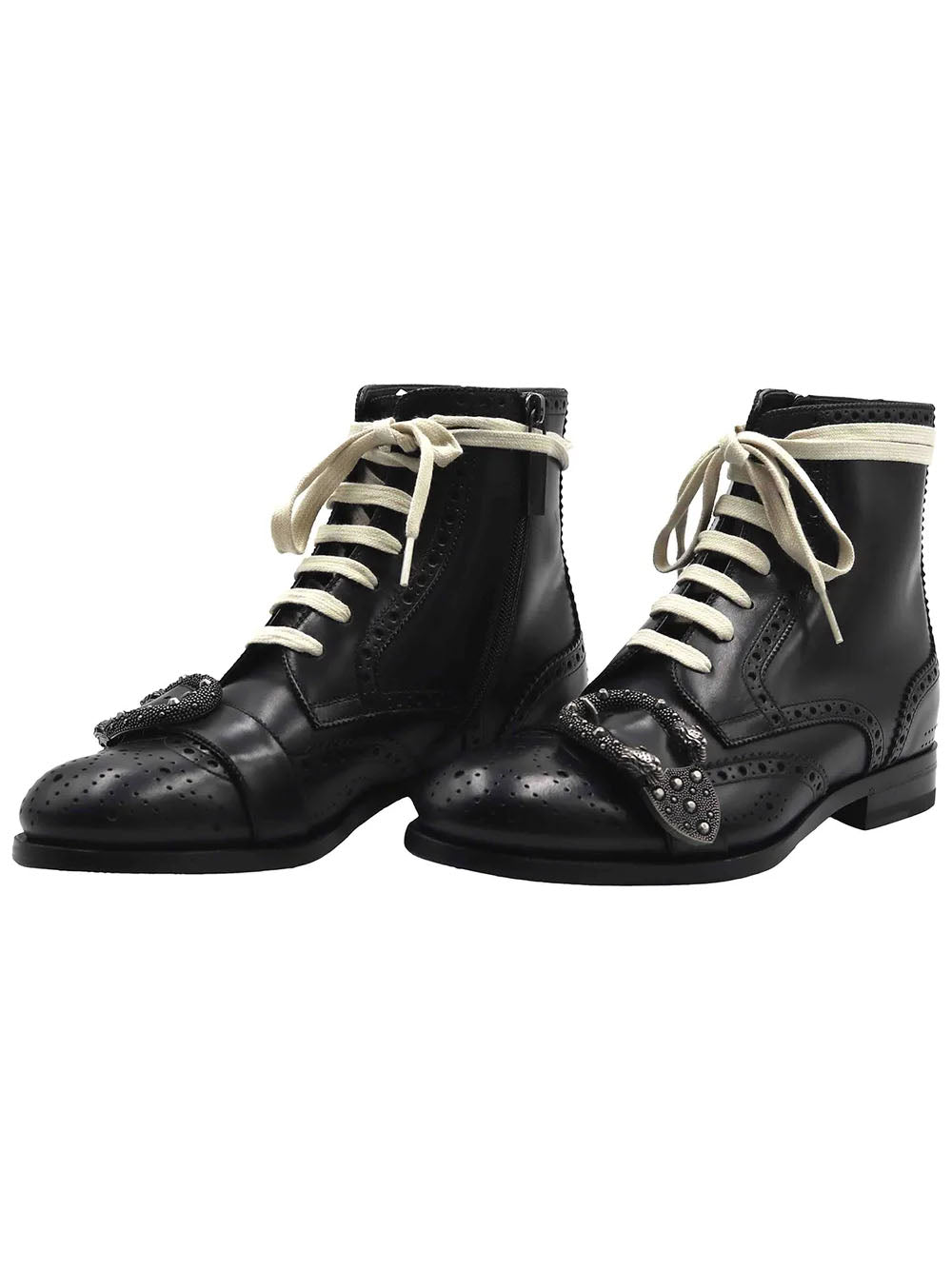 Gucci Queercore Buckle Strap Wingtip Boot